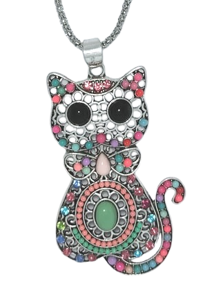 Colgante fantasia rodio